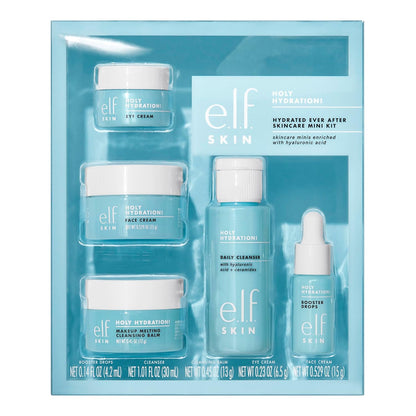 E.L.F.SKIN Holy Hydration Mini Kit,Cleanser Makeup Remover Moisturiser Eye-Cream