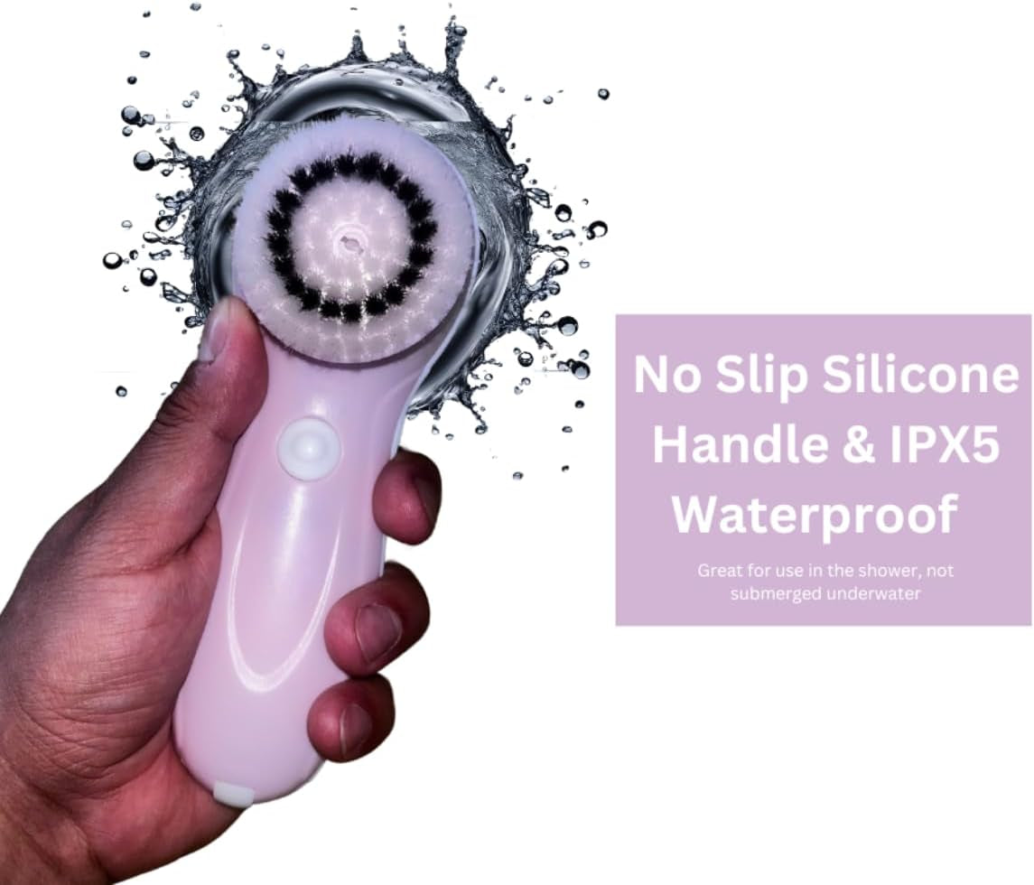 Electric Face Brush – Advanced Face Cleansing Brush with 3 Interchangeable Heads & 2 Speeds -  Premium Face Scrubber & Massaging Tool Device for Men & Women Suitable for All Skin Types